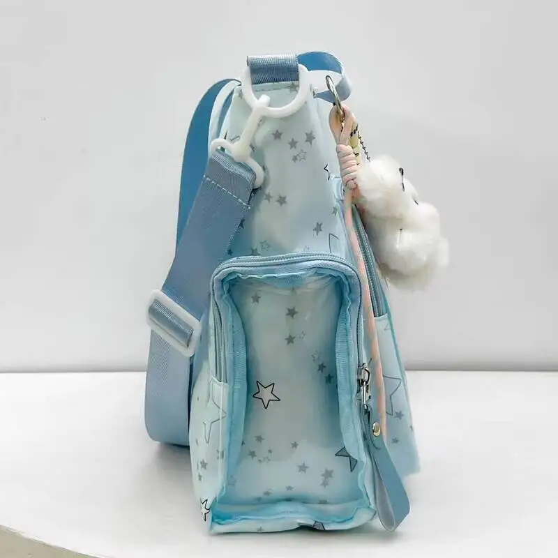 Neue Y2K Niedliche Stern-Comic Ita-Tasche Damen Mode Schultertaschen Lolita Mädchen Transparente Tragetasche DIY Display Umhängetasche Handtasche – Detail 19