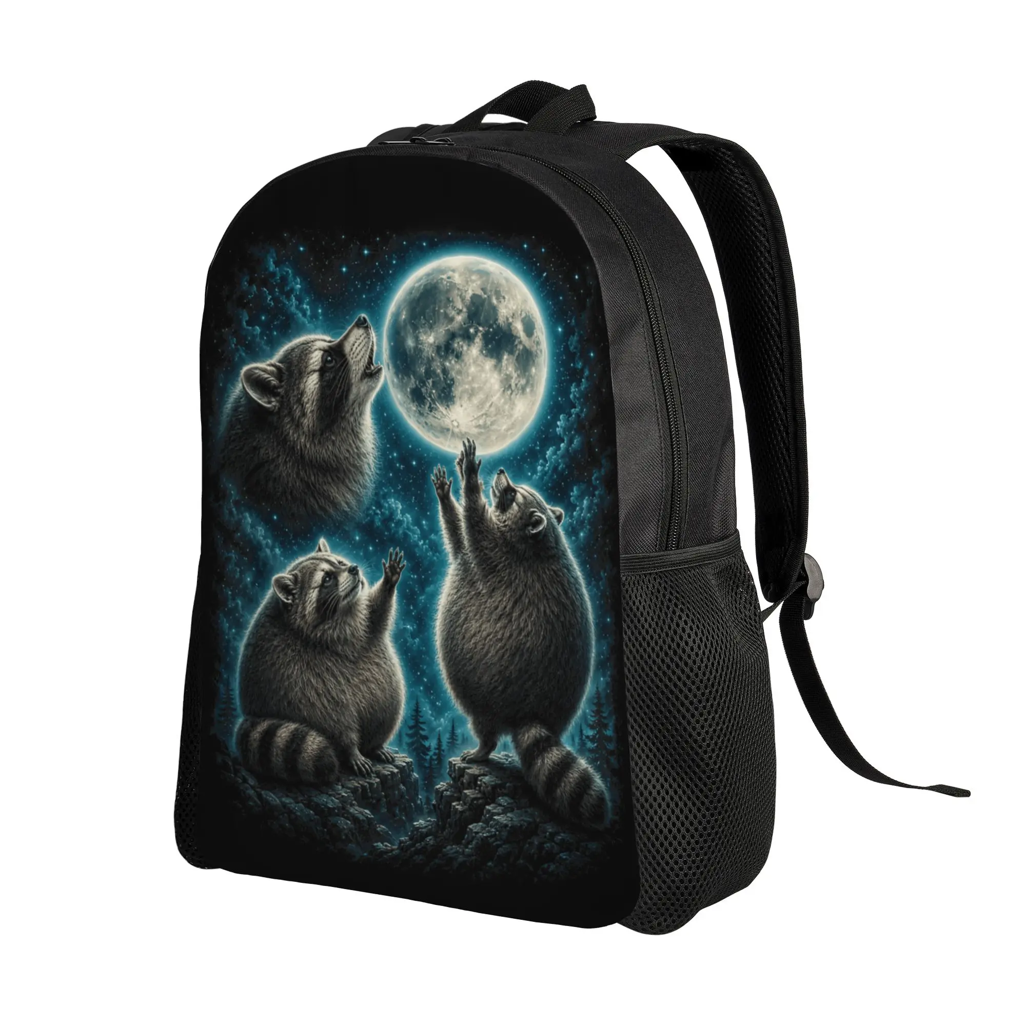 Jimothy Raccoon Three Moon Funny Seattle Meme Backpack  Kawaii Backpacks Female Workout Large High School Bags High Quality