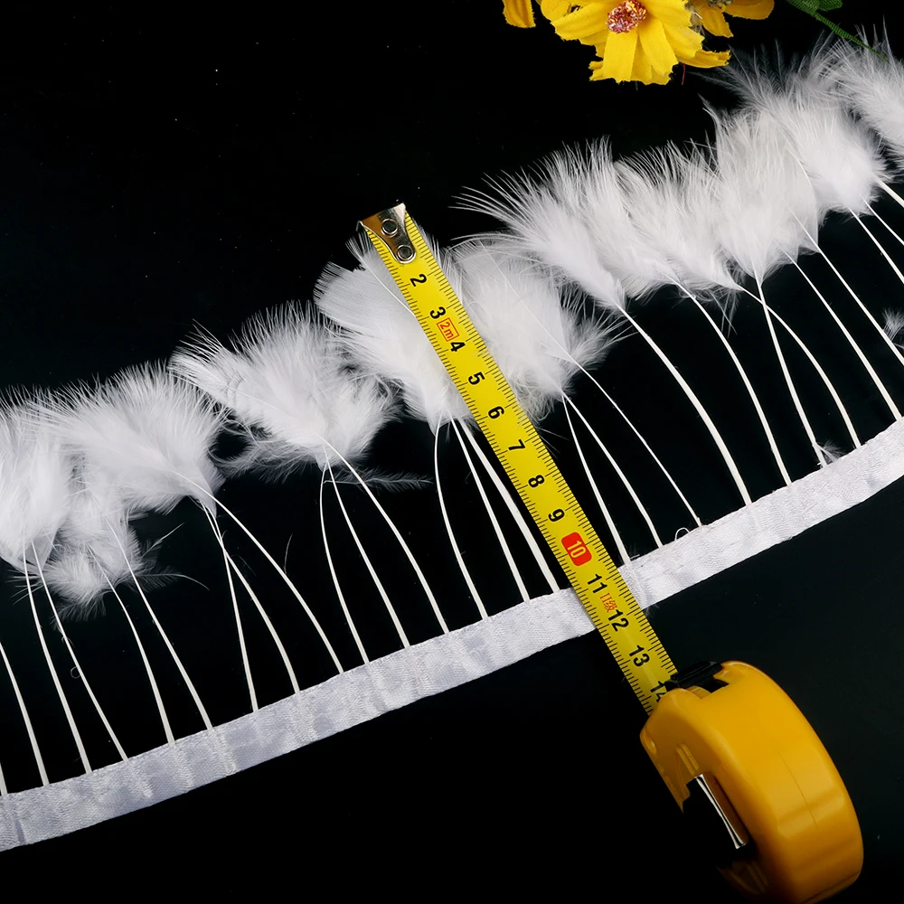 Franja de penas de peru branca - Fringe Ribbon Sewing avaliação e preço