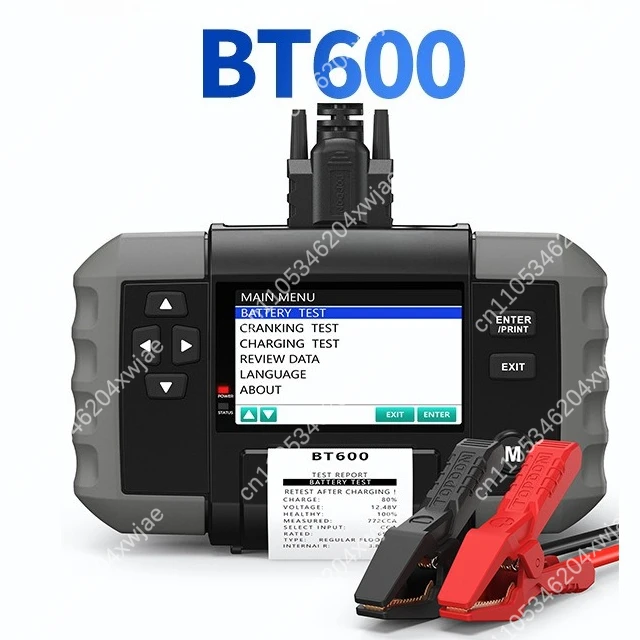 

Тестер нагрузки аккумулятора BT600 12 В/24 В, профессиональный диагностический инструмент для автомобилей, грузовиков, мотоциклов, свинцово-кислотных аккумуляторов