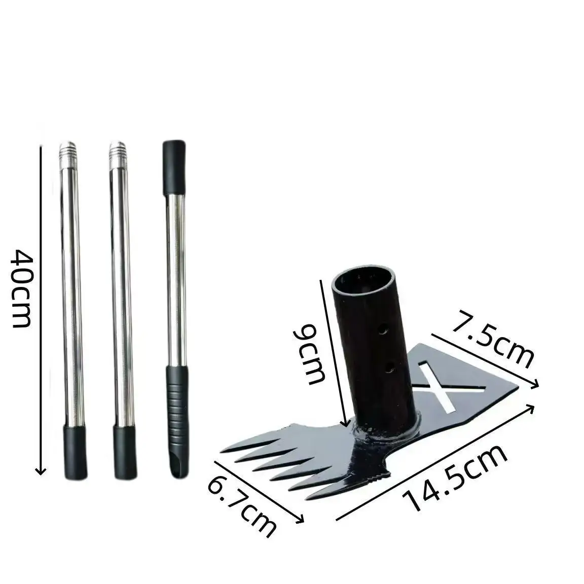 2-Side Lawn Rake, G…