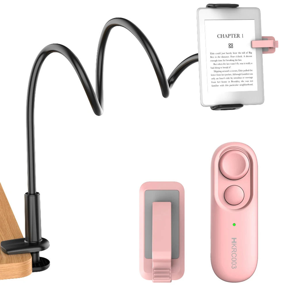 

Удаленный переворот страниц, телефонная камера, видеопульт дистанционного управления, кликер, переворот страниц с держателем для Kindle Paperwhite Oasis Kobo EReader