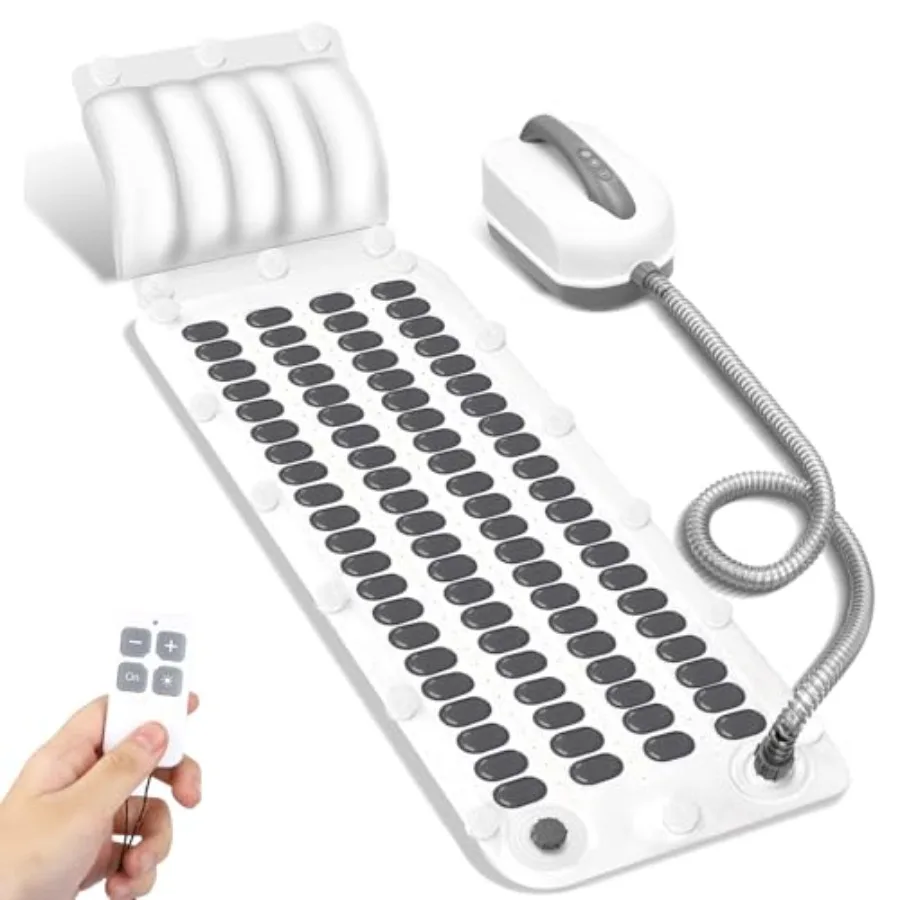 

Портативный массажер для гидромассажной ванны с улучшенной мощной электрической воздушной помпой на присосках, подушкой и пультом дистанционного управления для релаксации