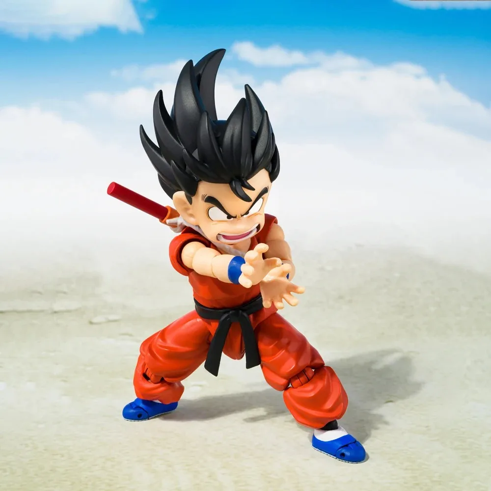 Original em estoque bandai shfiguarts tnst anime dragon ball inocente desafiador son goku figura de ação modelo genuíno brinquedo em caixa