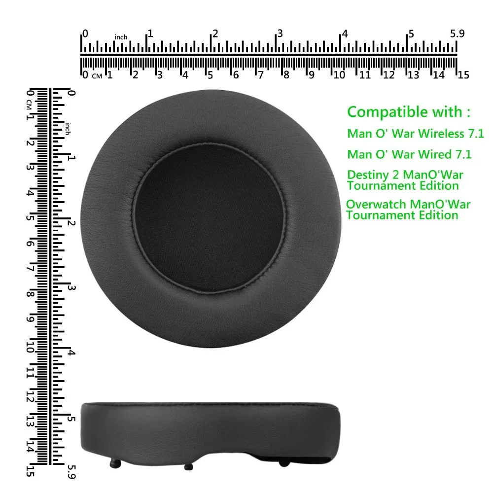 Almohadillas de repuesto de Gel refrigerante para auriculares, almohadillas para los oídos, almohadillas para los oídos, para Razer Overwatch Mano'war Manowar edición Tournament, auriculares inalámbricos para juegos