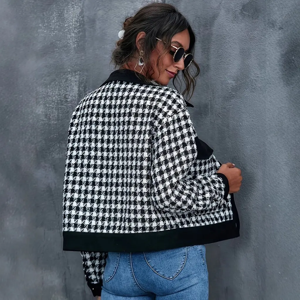 

Women's Slim-fit Casual Elegant Jacket European And American Style Trade Autumn Winter Short New Fashion