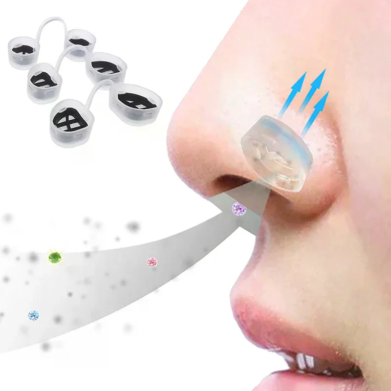 /YOV/Nose Invisible Nasal Filters Anti Air Pollution Pollen Allergy Mask Removable Nose Dust Filter Comfortable