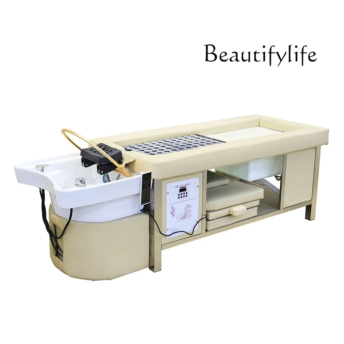 

Hair treatment bed for barber shop Water circulation fumigation Thai shampoo bed