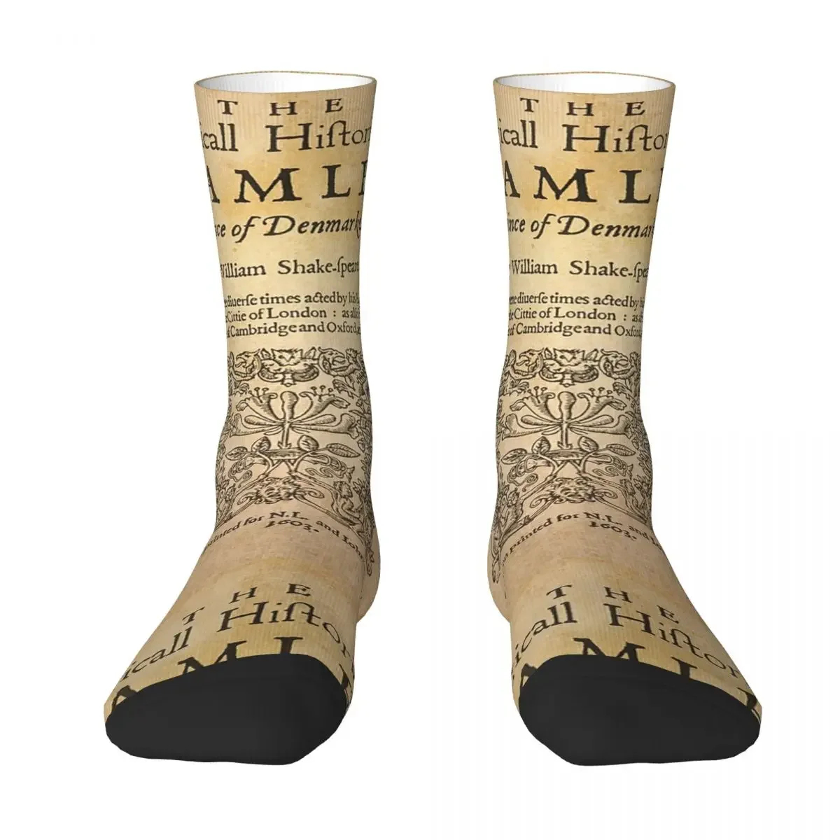 Shakespeare, Hamlet 1603 Socks Harajuku High Quality Stockings All Season Long Socks Accessories for Man's Woman's Gifts