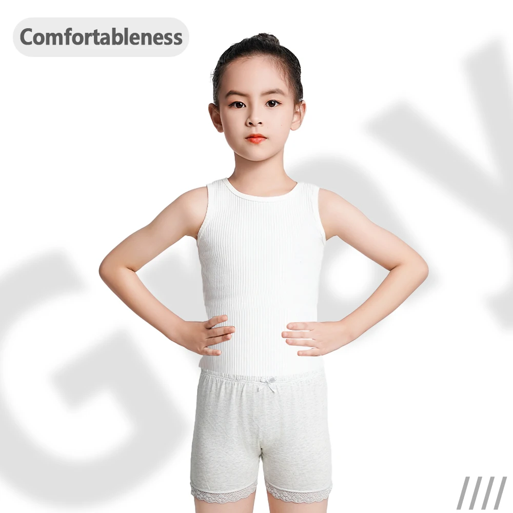 2024Children Girl Stretchy Safety Panties Kids Cotton Toddler Child Underwear Children\'s Briefs Short Solid Color For 3-12 Years