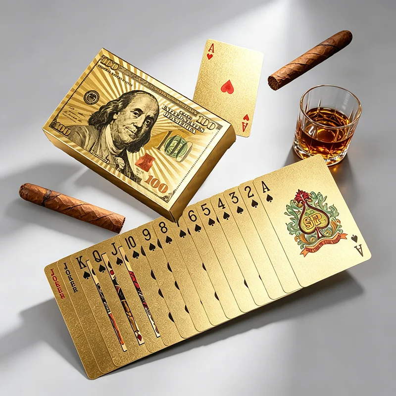 Baraja de Póker de Plástico Profesional, Cartas de Juego Clásicas, Resistentes al Agua, Baraja de Cartas Geniales PKP01