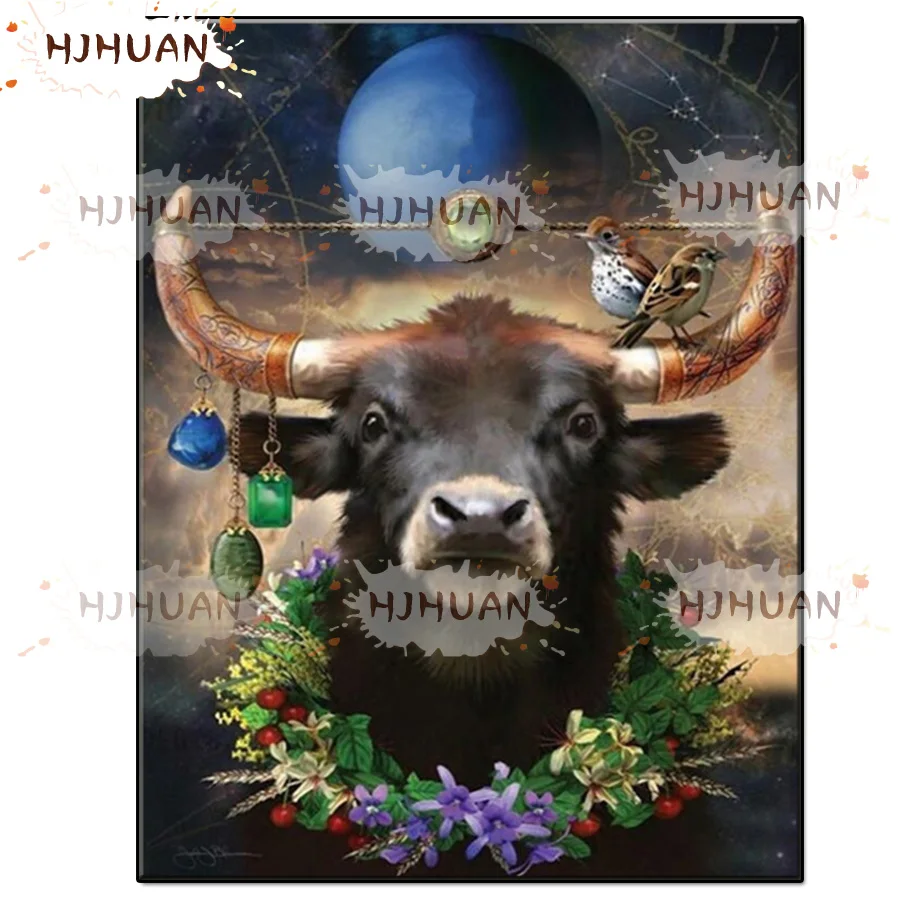 

Diamond Embroidery Creative art, constellation, cow Cross Stitch Diamond Painting Kits Mosaic Sale Rhinestones Art Handwork Gift