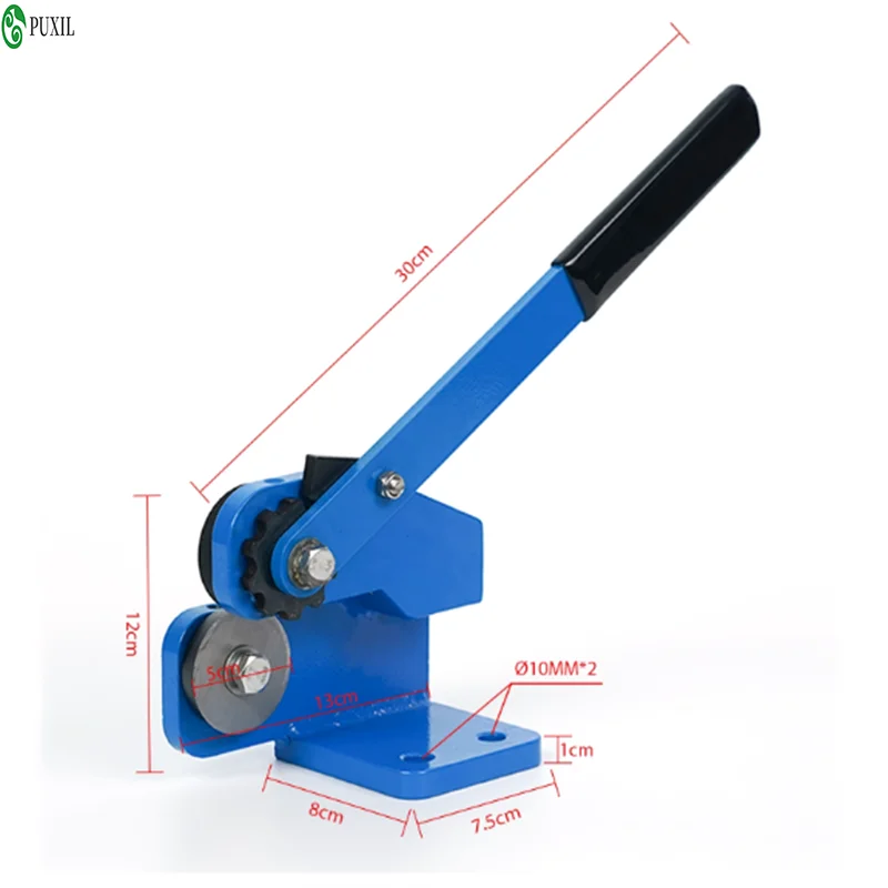 Rolling metal shearing machine for cutting iron plates, steel sheets, and metal sheets including gold, silver, copper, iron, and