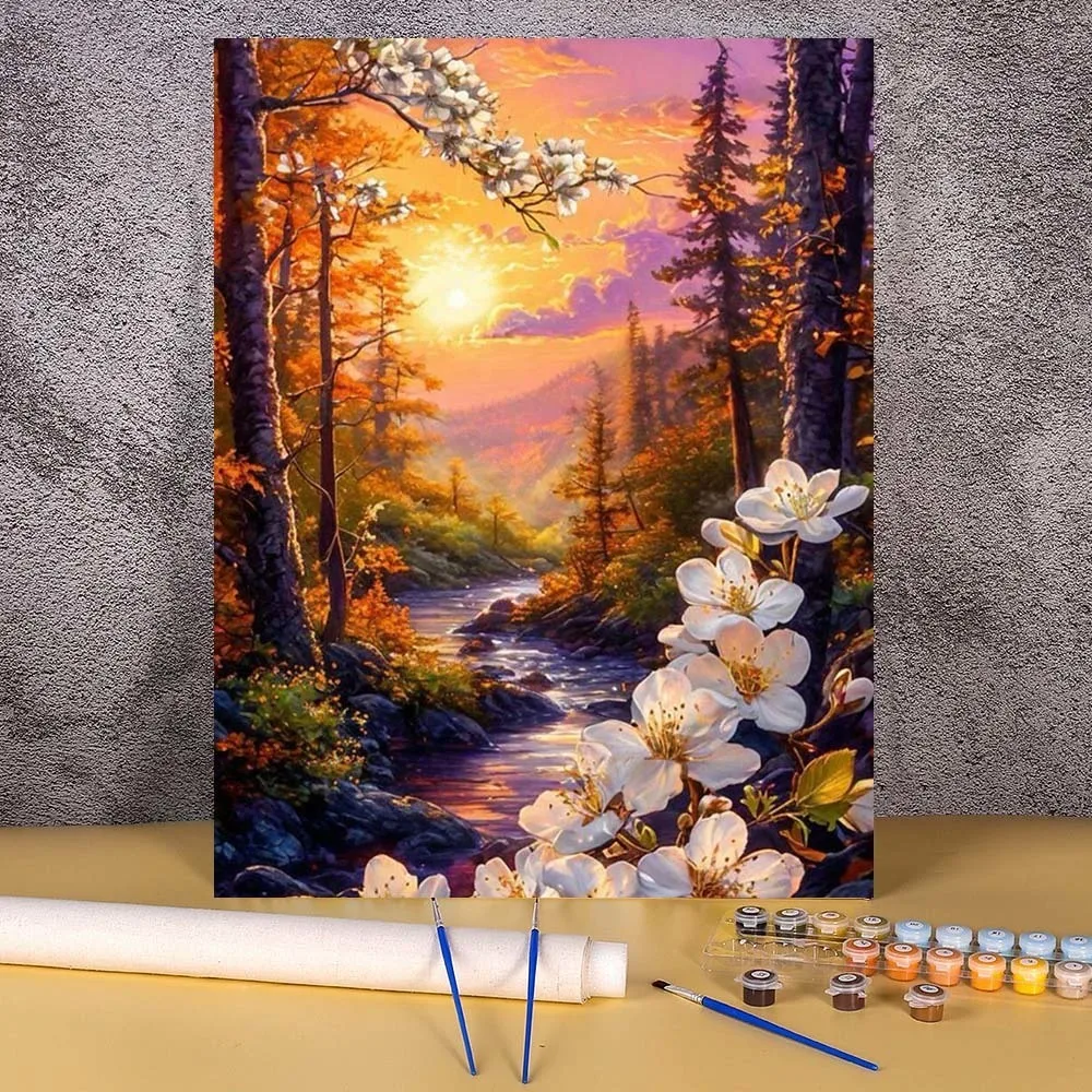 Sunset Forest Paint… - image
