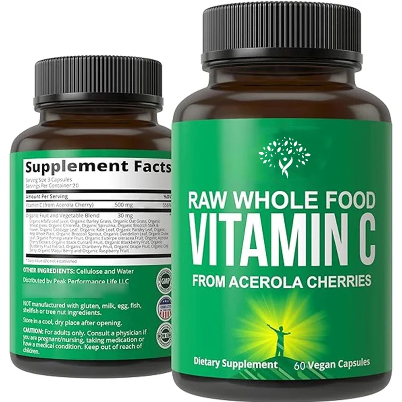 栄養補助食品からの天然ビタミンCカプセル,栄養補助食品