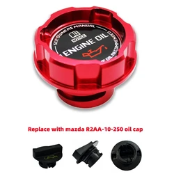 Aluminum ENGINE Oil Cap for MAZDASPEED MAZDA 2,3,5,6 MAZDA6 WAGON MIATA MX-5 CX-3 CX-5 ATENZA Axela Car Accessories JDM Style