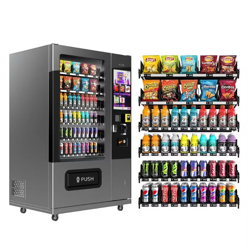 Cinema Snack Drink Vending Machine Custom Movie Themed Product Layout Fast Outlets For Audience Intermission Quick Self Purchase