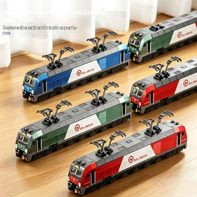 Kids Train Toy Retro Green Train CRH Metro High Speed Rail Model Children Car Vehicle Toy For Boys