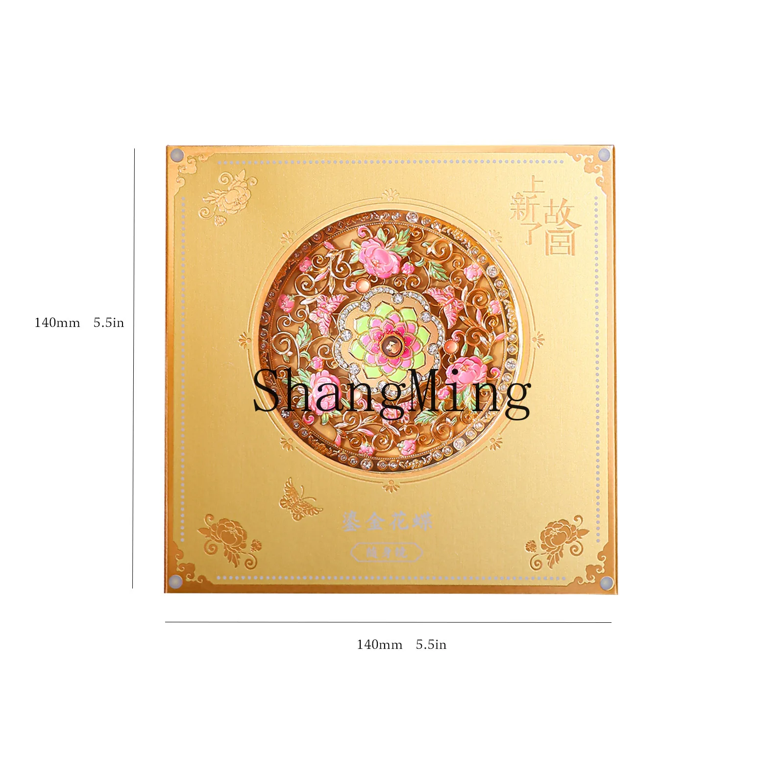 

PYH gilt butterfly body mirror metal handheld national style merchandise relief boutique mirror national travel