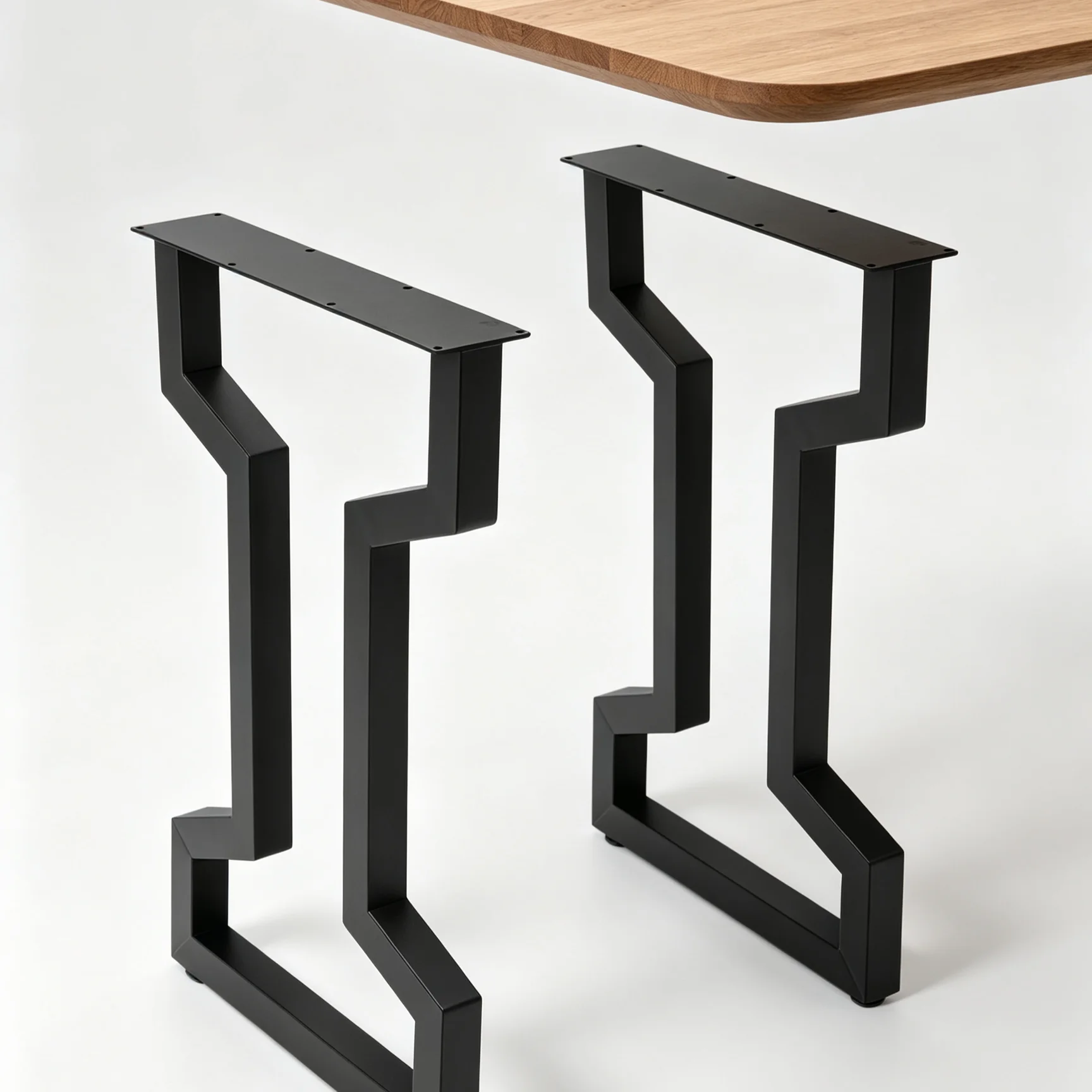 Rustproof Steel Foldable Hairpin Table Legs Wear Corrosion Resistant Not Easy Deform With Complete Installation Accessories