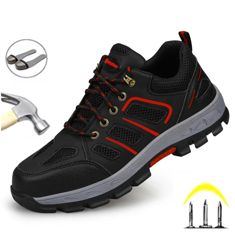 

Latest Fashion 2025 Men Work Safety Shoes Indestructible Construction Labor Boots Anti Smashing Anti Piercing Male Footwear