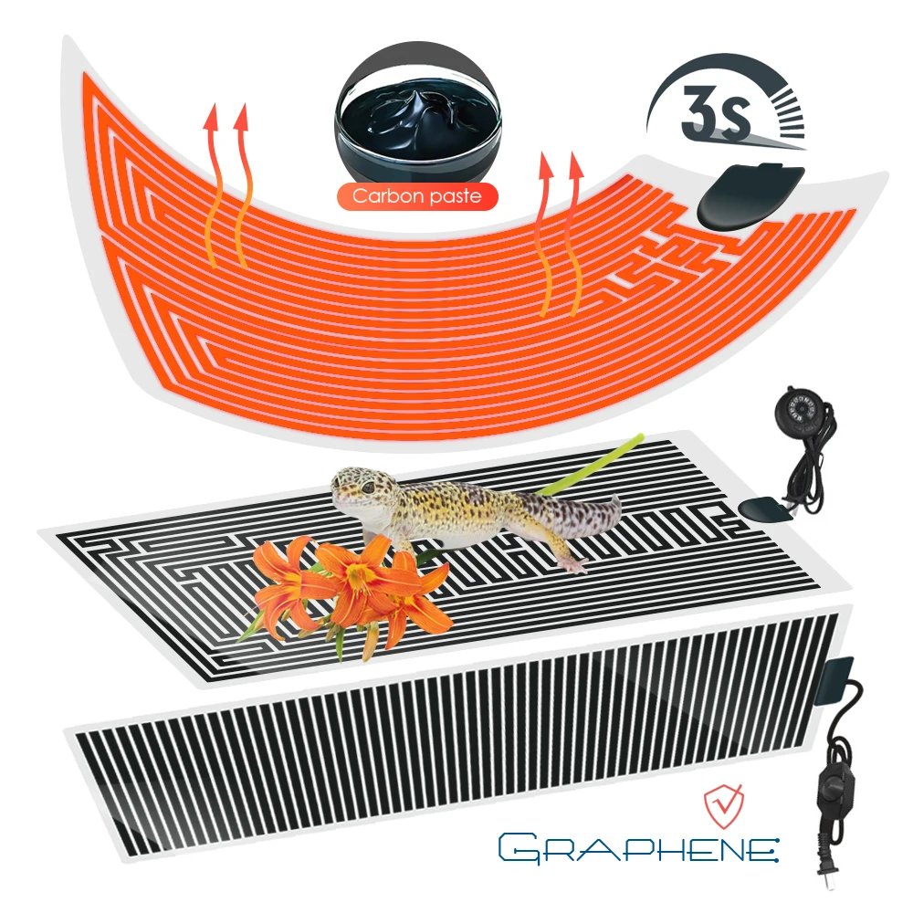 Coussin chauffant réglable pour plantes, régulateur de température, terrarium d'hiver pour reptiles, outils de serre de jardin intérieur, 5-45W