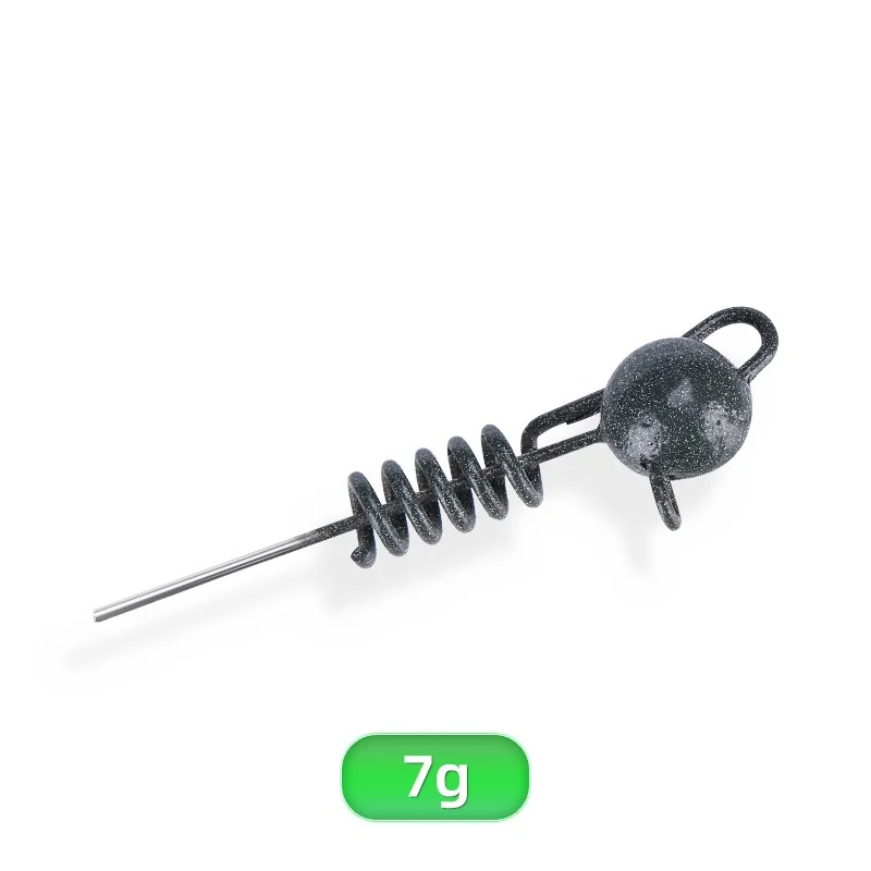 Fishing Tackle Accessories Screw Lead Weight Down Sinker 7g/15g/20g/25g/30g Quick Free Hang Spring Sinkers Lot 3 Pieces SALE