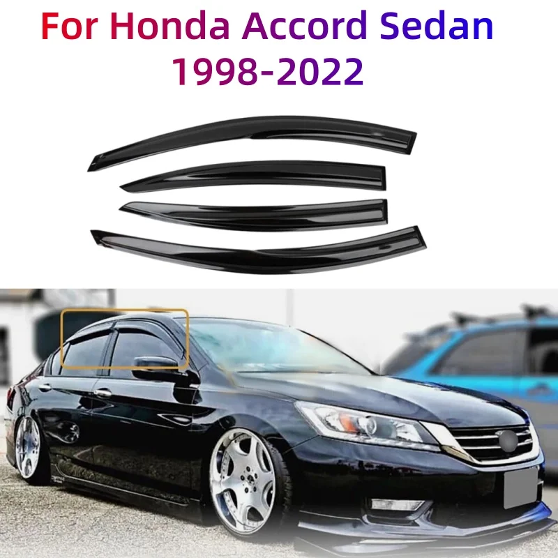 

Для Honda Accord Sedan 1998-2022 оконные козырьки от дождя, солнцезащитный козырек, дефлектор ветра, защита от атмосферных воздействий, накладка, детали для стайлинга автомобилей