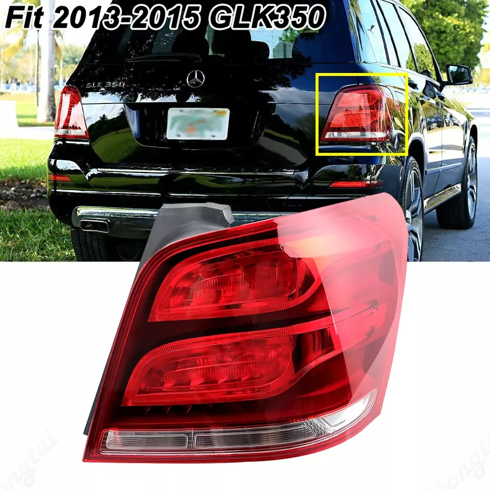 Pair Taillight assembly For 07-15 Mercedes-Benz GLK 350 300 GLK/X204 LED Modify the brake lights, reverse the lights，turn signal