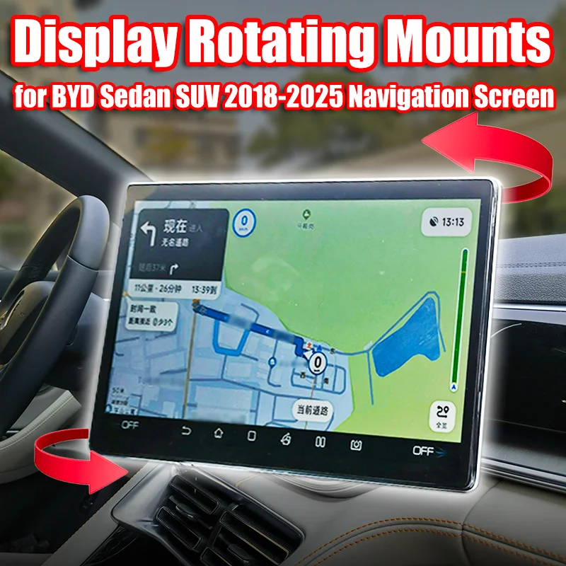 

Swivel Tilting Device For BYD Atto3 Seal Dolphin Song Tang Han Navigation Screen Rotating Holder Central GPS Stand Display Mount