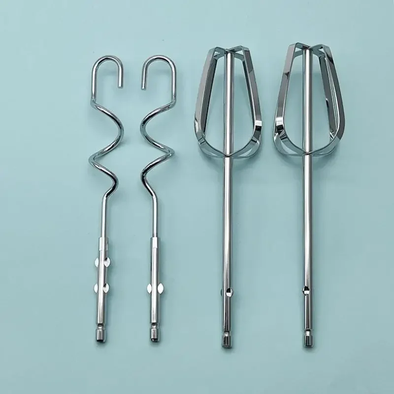 1/2/4Pcs Electric Egg Beater Stirring Hook, Stainless Steel Durable Handheld Egg Whisk Mixing Stick Kitchen Mixer