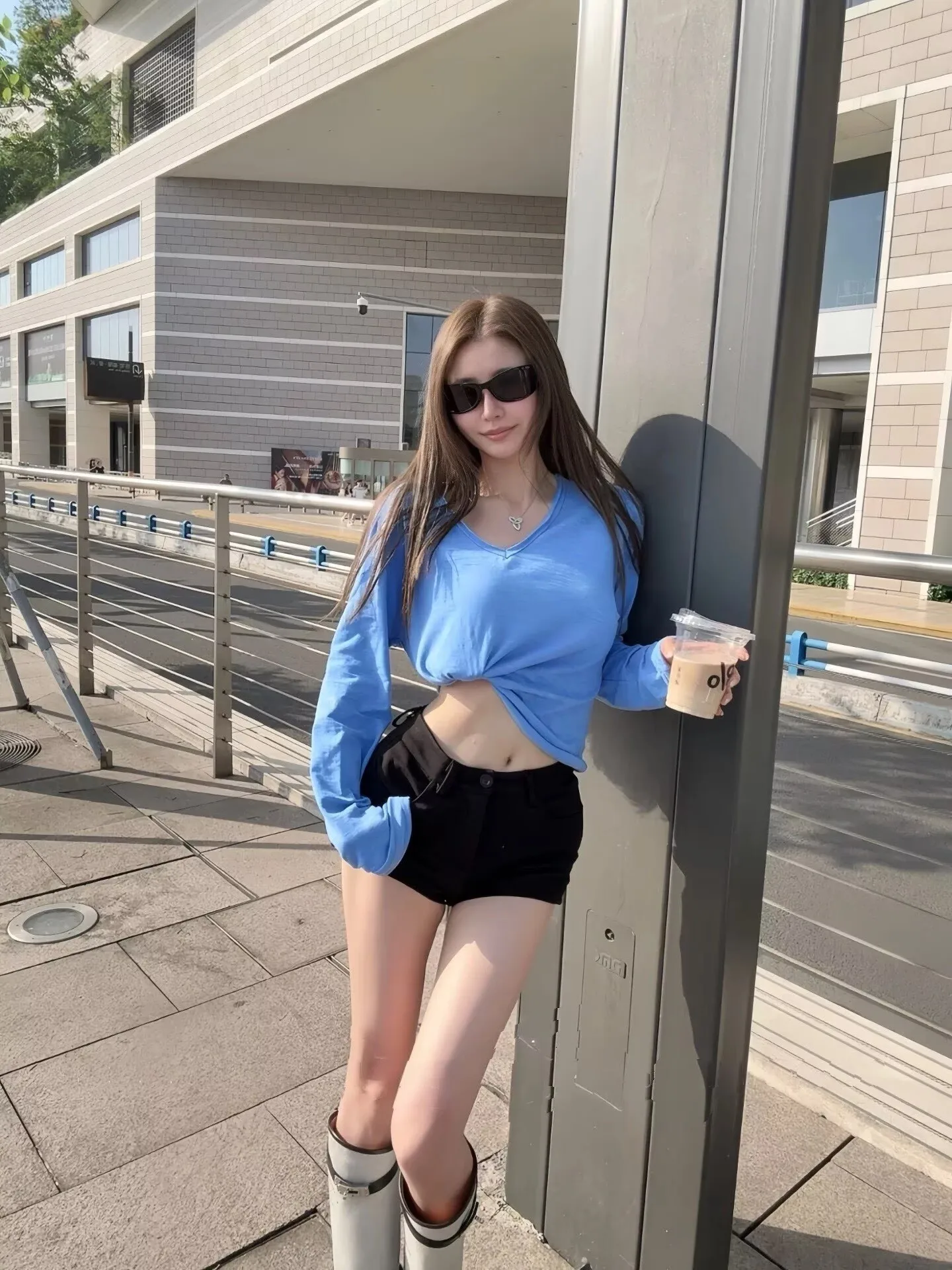 Low-Waist Short Pants Women's Summer New Style Slimming Casual Pants Hot-Looking Straight Leg Pants Lady's Fashion Style
