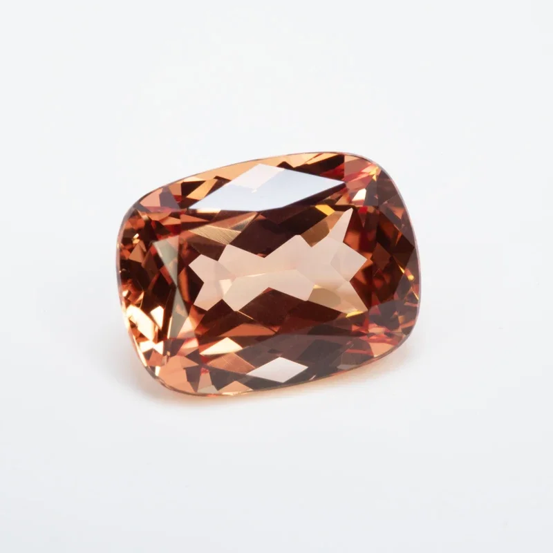 Lab Grown Sapphire Rectangular Cushion Shape Orange Color VVS1 Charms DIY Jewelry Making Material Selectable AGL Certificate