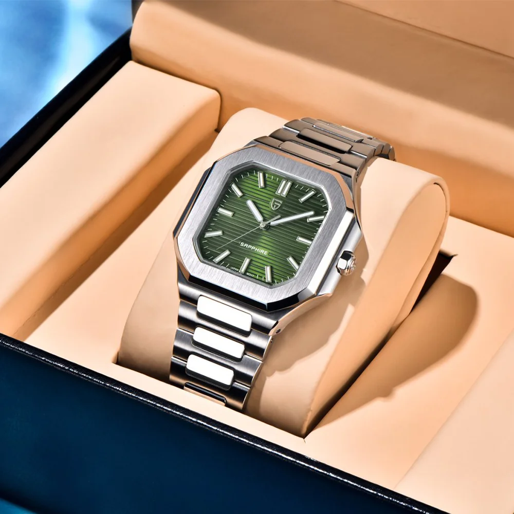 

New Pagani Design JAPAN TMI VH31 Men's Watch Top Luxury Sapphire Dial Stainless Steel Material 50m Waterproof Quartz Men's Watch