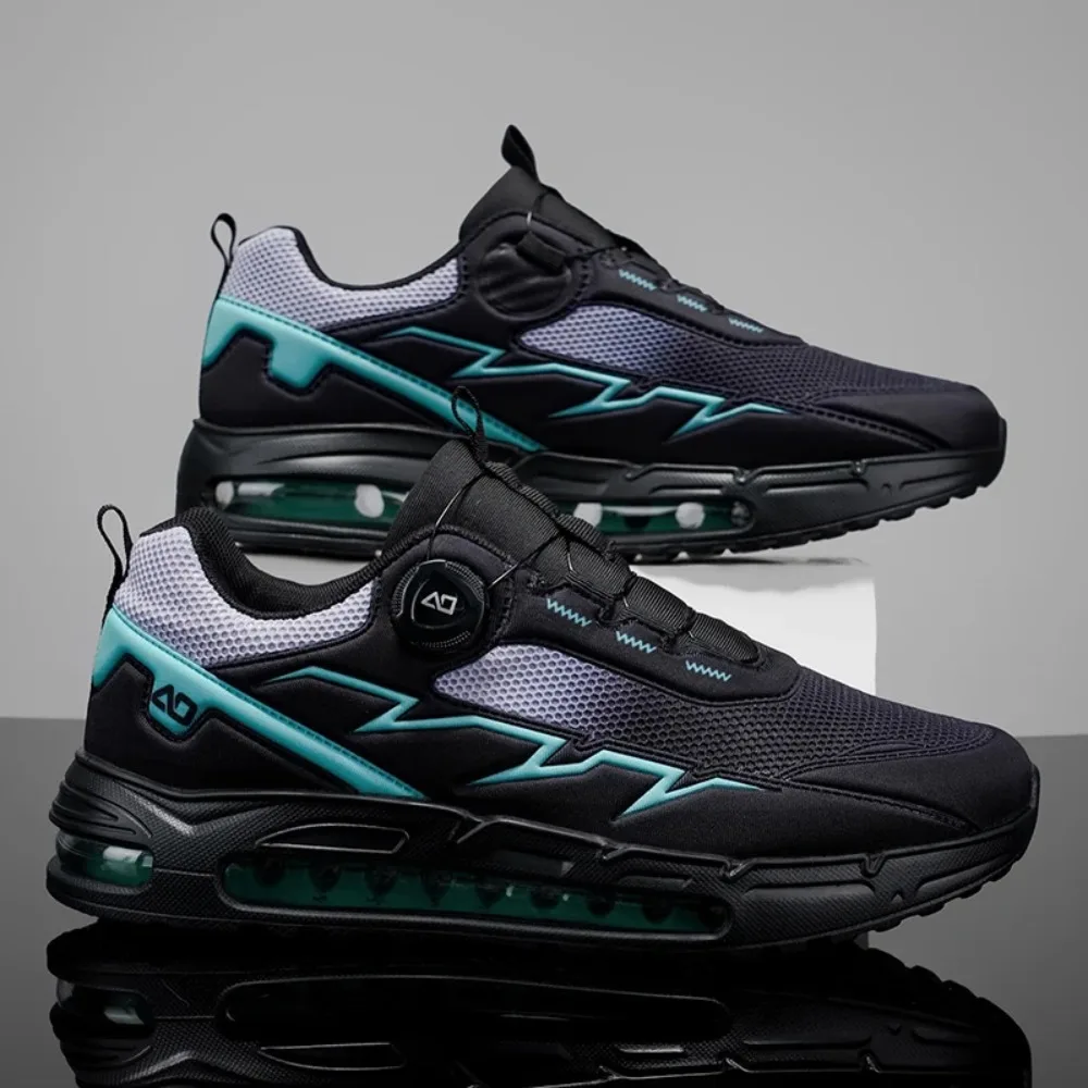 2025 nouvelles chaussures pour hommes automne respirant bouton rotatif pratique maille sport Sports de plein air loisirs course et randonnée chaussures