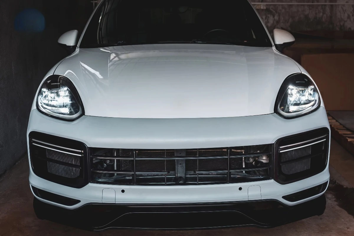 KM 2018 Style LED Headlights for for Cayenne 2015-2017 958.2 MK2 Plug & Play Upgrade with New Condition