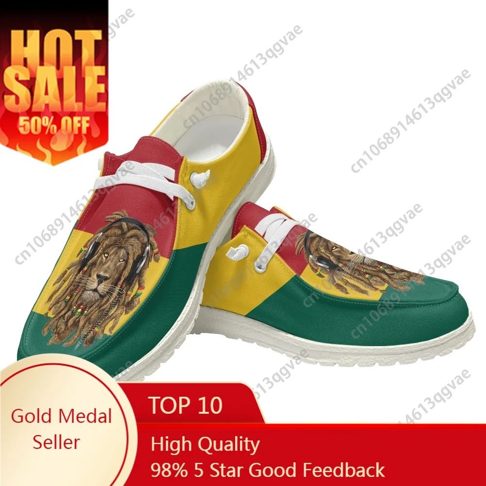 

Reggae Rastafarian Rasta Rastafari Lion Of Judah Casual Shoes Flat Shoe Men Woman Breathable Outdoor Footwear Custom Made Shoes