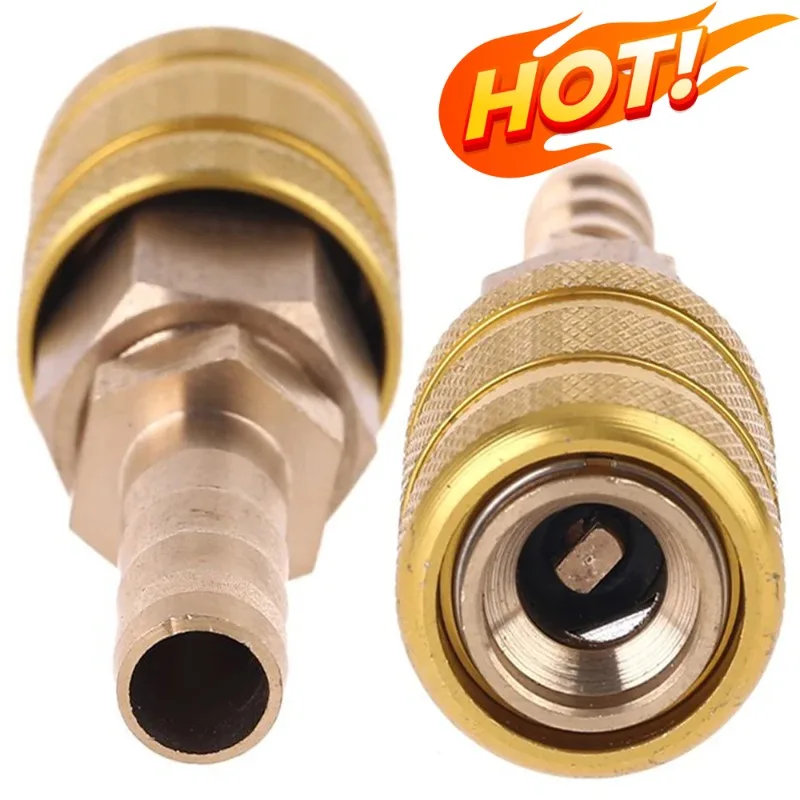 8mm Car Tire Valve Clamp Nozzle Solid Brass Air Chuck Inflator Quick Connector Inflation Connector Pump Adapter Tire Accessories