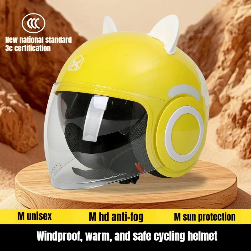 Motorcycle Helmet Ultra-Light Bike Safety Helmet Double Lens Scooter Half Cycling MTB Bike Bicycle Motorcycle Helmet