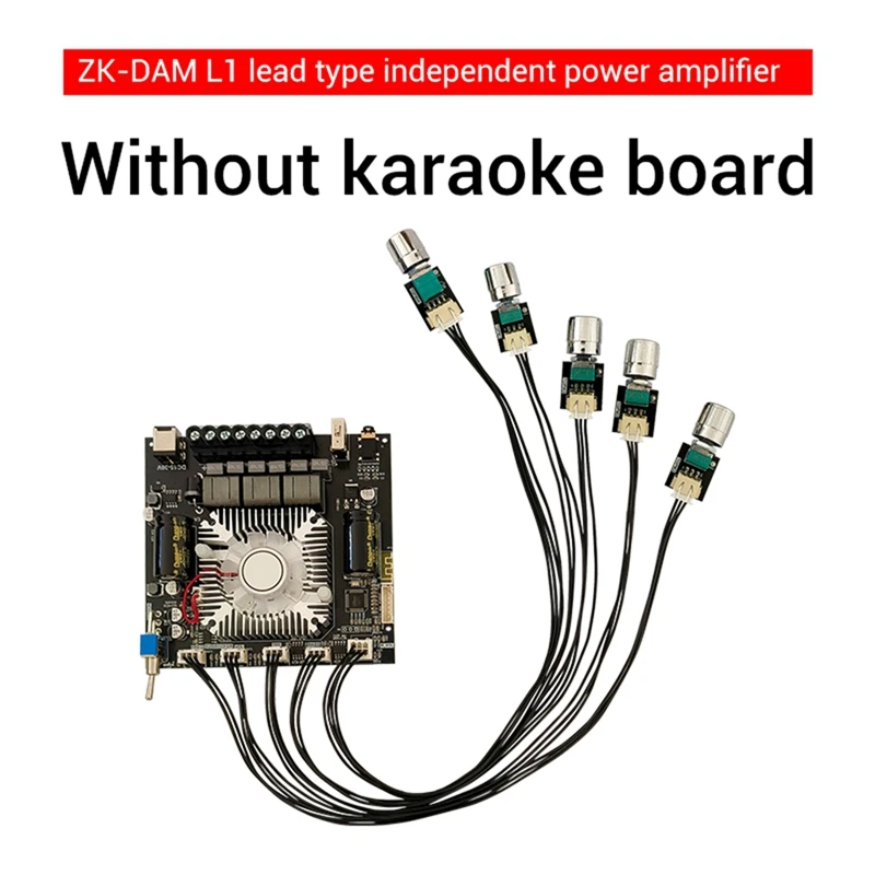 A15F ZK-DAM-L1-Digital-Power-Amplifier-Board--Stereo-2X220W+350W-Subwoofer--Bluetooth-Amplifier-Module-With-Shielded-Wire-B