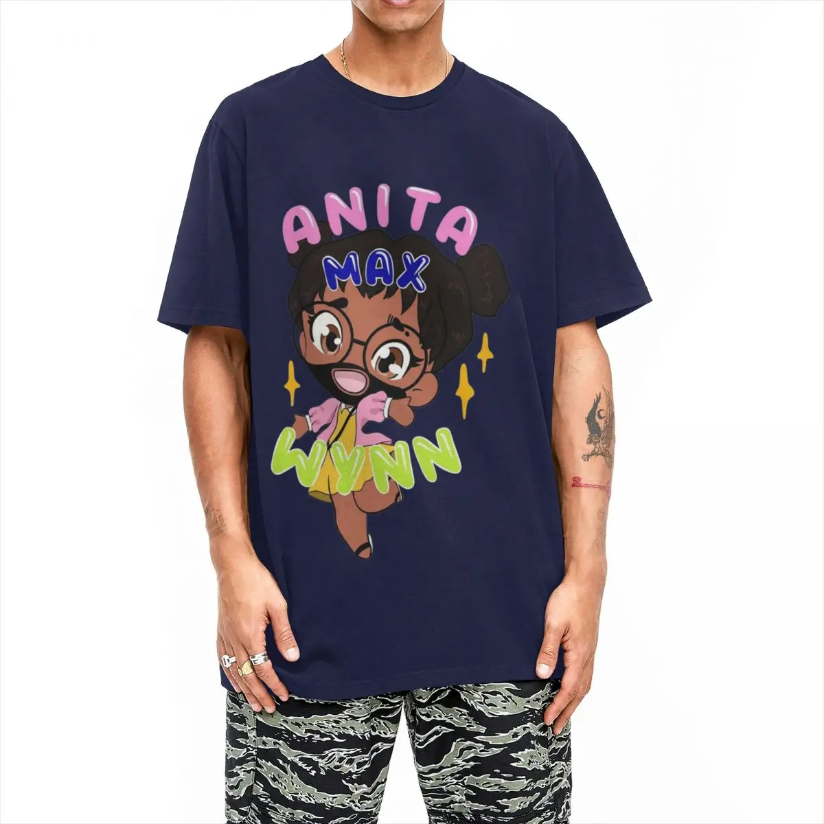 Anita Max Wynn T Shirt For Men Women Cotton Top Tee Harajuku Drake Anime Cute Round Neck Short Sleeve