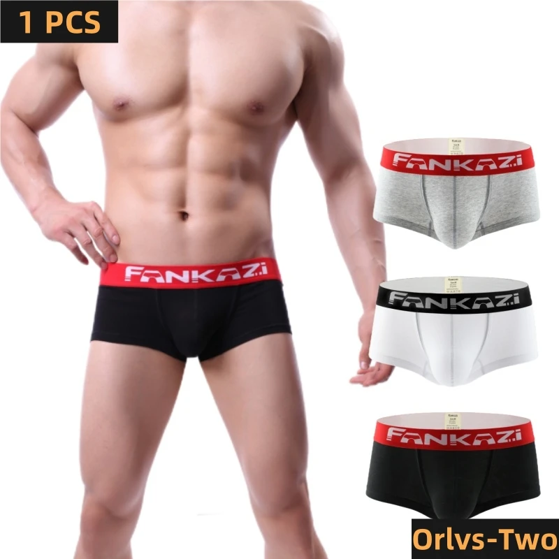 

Трусы-боксеры мужские хлопковые, пикантное нижнее белье, шорты-боксеры, брифы для геев