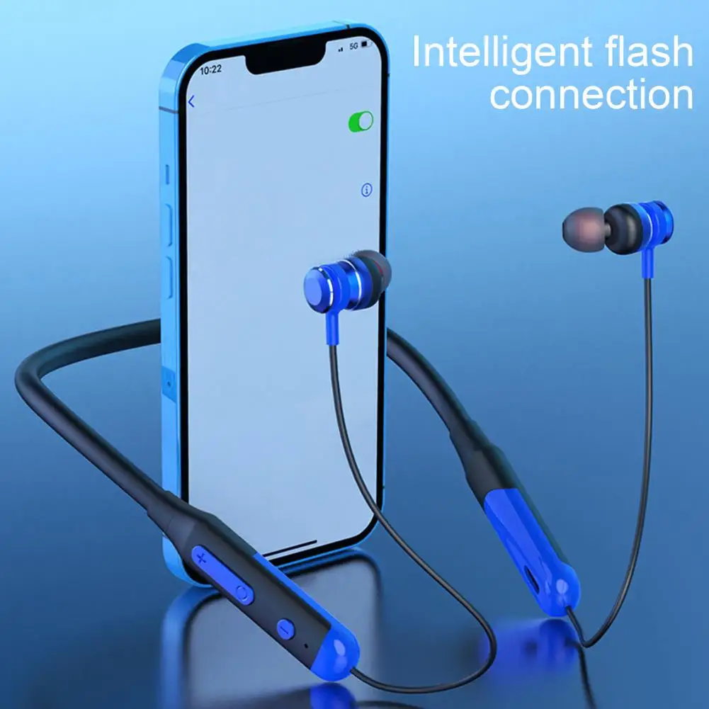 Wireless Earphone Magnetic HiFi Sound IPX5 Waterproof Bluetooth-compatible 5.0 Headphones Sport Neckband Headset for Running