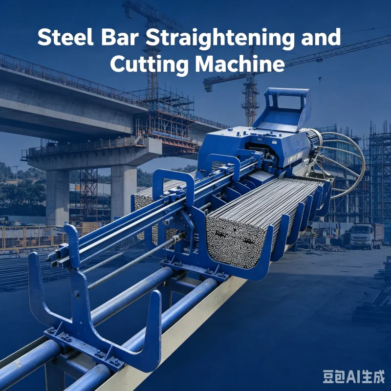 Towable High Speed 150m Min PC Bar Straightener Cutter Precision 1mm High Tensile Wire Straightening Machine For Spun Pile
