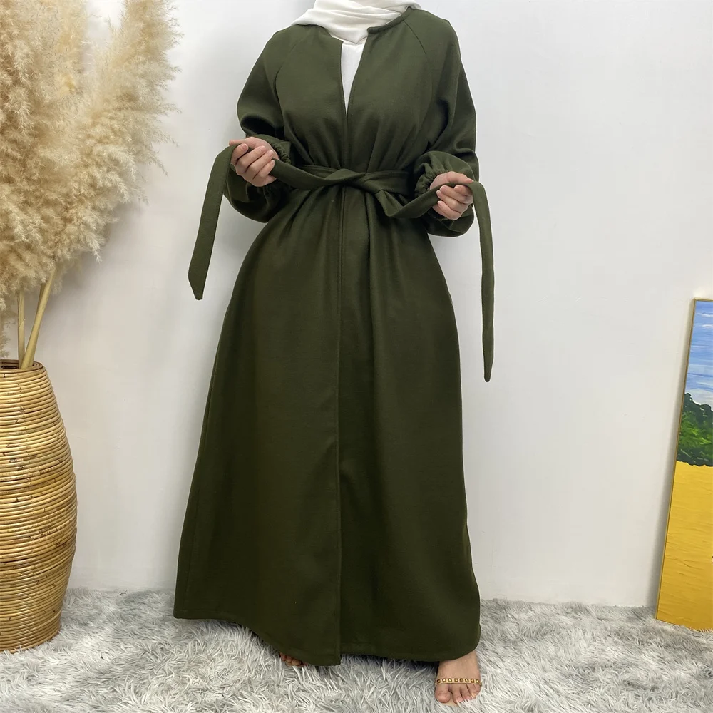 

Fashion Muslim Abaya Women Trench Coat Morocco Overcoat England Retro Motorcycle Jacket Dubai Long Outerwear Eid Ramadan Abaya