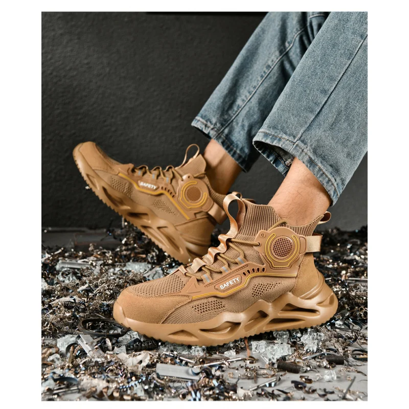 أحذية الخريف الرجالية 2025 الأكثر مبيعًا - أحذية رياضية شبكية قابلة للتنفس، أحذية جري ممتصة للصدمات، تدريب سريع، هيكي مضاد للانزلاق