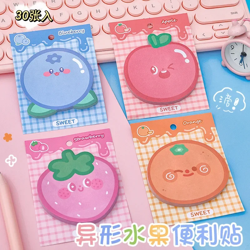 Kawaii Fruits Sticky Notes Notepad Self Sticky Note Pads Notebook Planner Sticker Office School Stationery Stickers Accessories