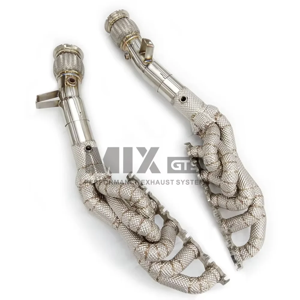 

For Audi R8 V8 V10, 4.2L 5.2L 2010Exhaust Manifold Header High Performance Exhaust Modified Racing Performance Factory Direct