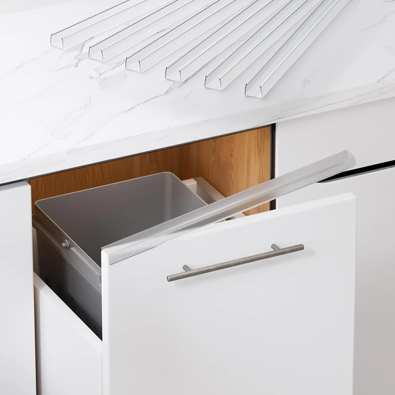 

Cabinet Protector Edge Guard (Pack of 6),17.7In Clear PVC Cabinet Edge Protectors for 3/4In Thick Kitchen Cabinets Doors-A27R