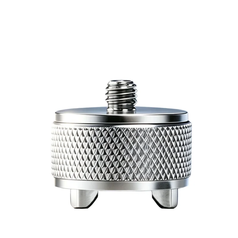 M6 External Thread Knurled Magnetic Base N52 Strong Magnet V-Shaped Arc Foot For Equipment Mounting Use